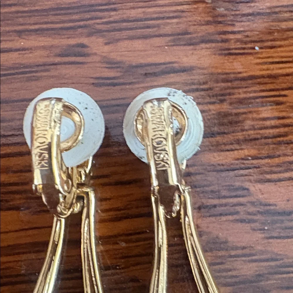 NWOT Swarovski clip earrings - Picture 3 of 5
